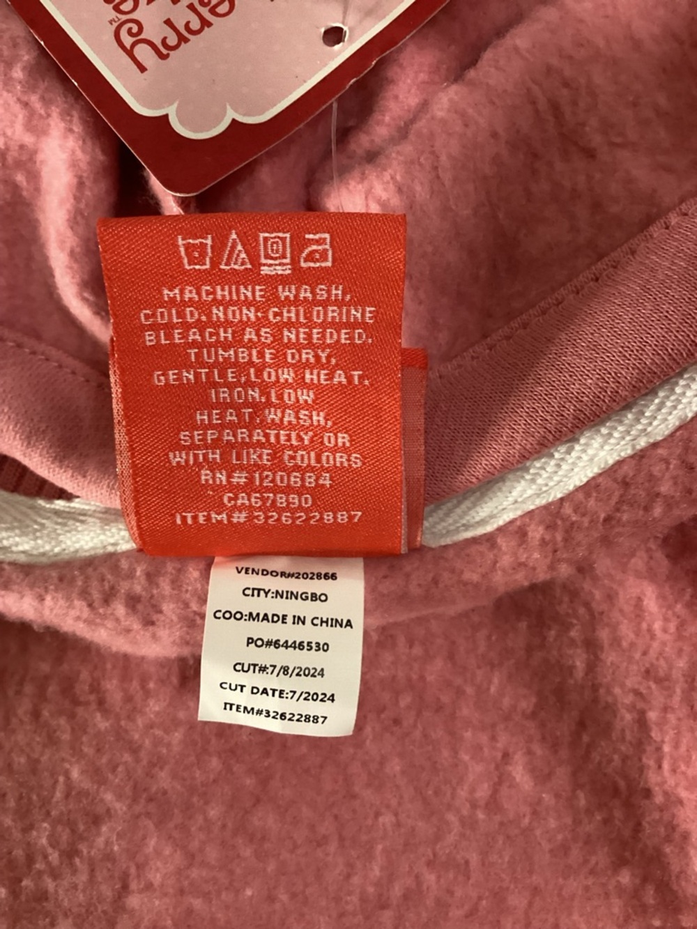 Strawberry Shortcake Pink Hooded Girls' Varsity Jacket - Picture 11 of 14